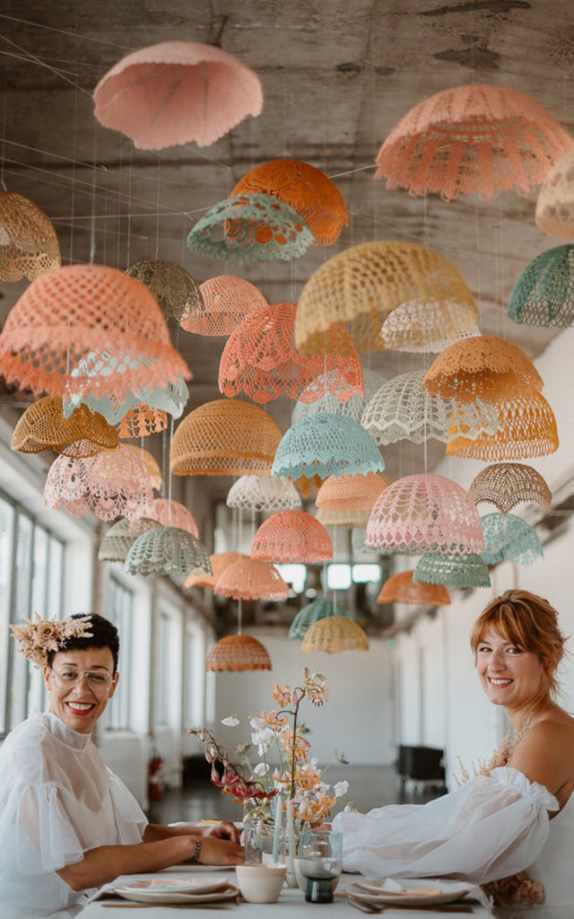 decoration-mariage-femmes-suspensions-dentelle-pastel-maillo-design-Geoffrey-Arnoldy-photographe-l'atelier-wedding