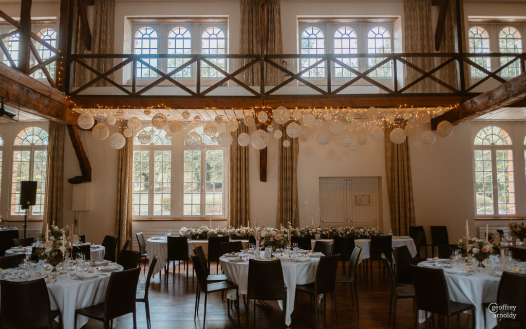 Décoration de salle de mariage maillO design au Manoir de la Jahotiere à Abbaretz en pays de la Loire