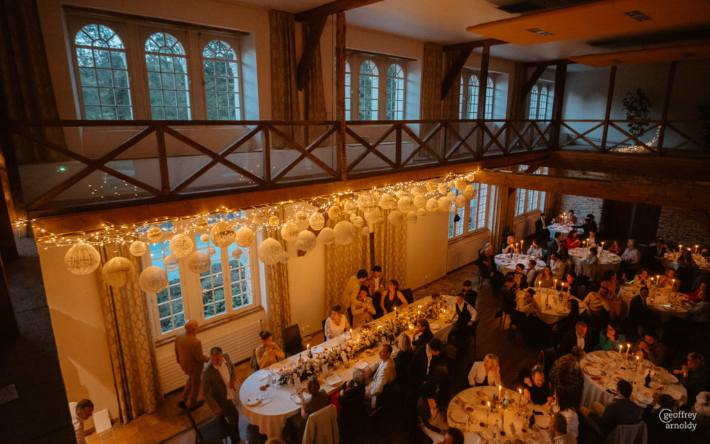 Décoration de salle de mariage maillO design au Manoir de la Jahotiere à Abbaretz en pays de la Loire