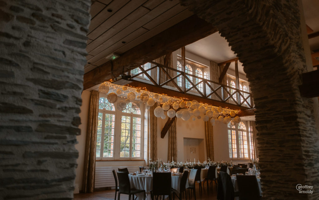 Décoration de salle de mariage maillO design au Manoir de la Jahotiere à Abbaretz en pays de la Loire