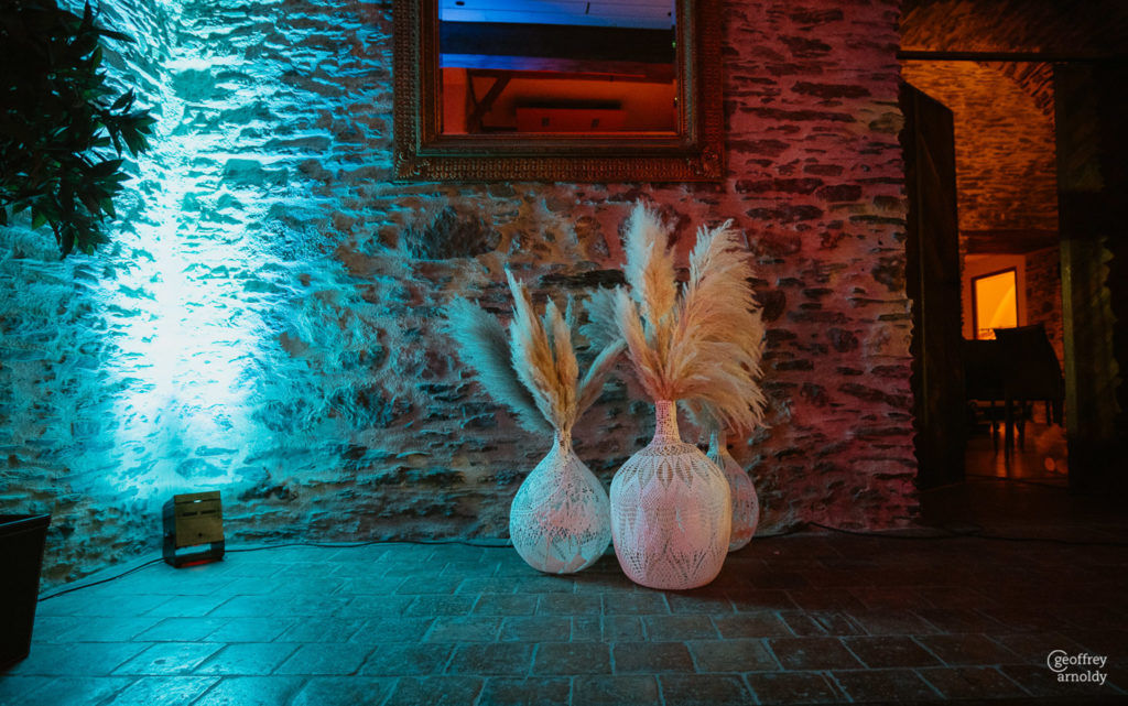 Décoration de salle de mariage maillO design au Manoir de la Jahotiere à Abbaretz en pays de la Loire