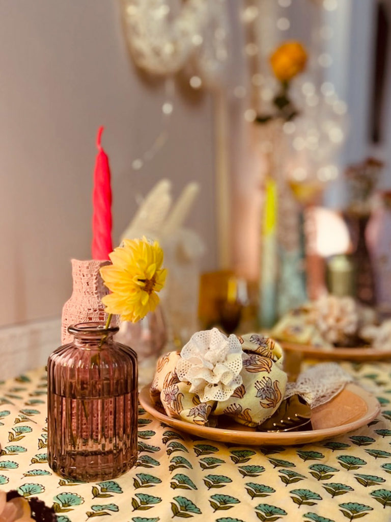 déco de mariage maillO design et cadeau d'invités en dentelle pour le salon l'atelier wedding à la Cale 2 créateurs à Nantes