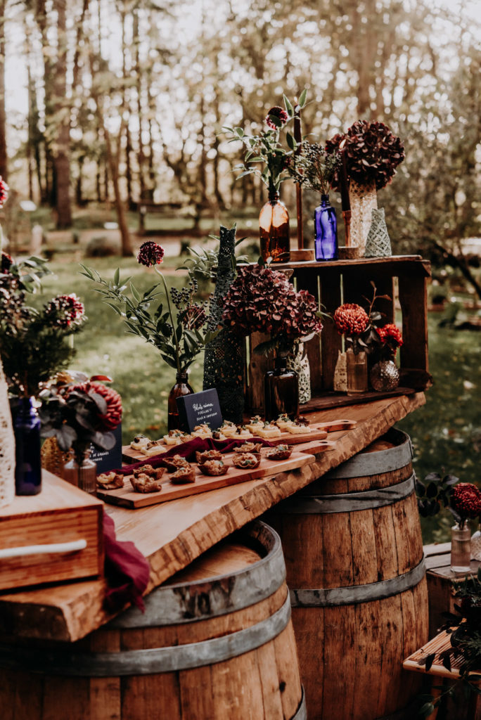 Soliflore-apéro-cocktail-décoration-mariage-fleurs-dentelle-tipi-cérémonie-mariage-hiver-domaine-de-Pan-Saint-Nazaire-Pays-de-la-Loire