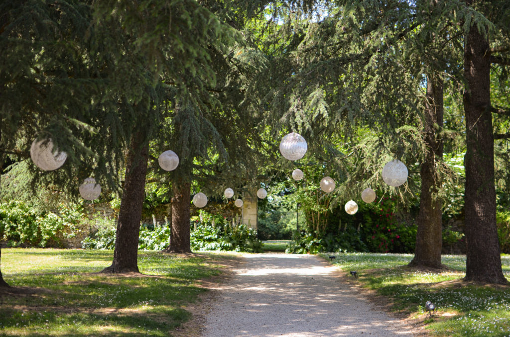 décoration mariage moderne, romantique et nature au Manoir Les Landes Blanches. Les Sorinières. Loire Atlantique